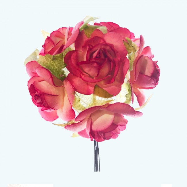 3" Diameter Paper Flower 6X12 | Fuchsia 3" Diameter Paper Flower 6X12 | Fuchsia
